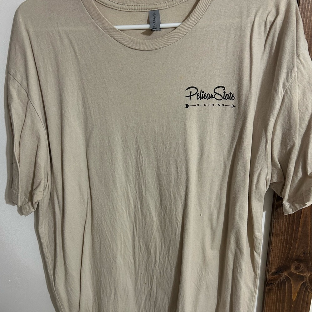 Beige Men's Short Sleeve Tee